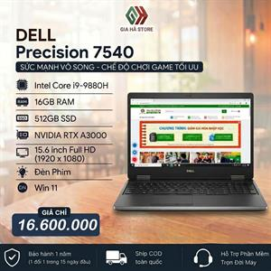 Dell Precision 7540 - Trạm Di Động Bền Bỉ, Hiệu Năng Đồ Họa Vượt Trội
